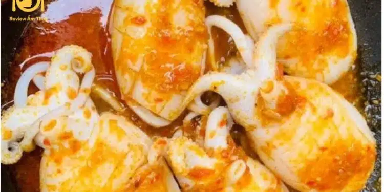 mực bầu nướng