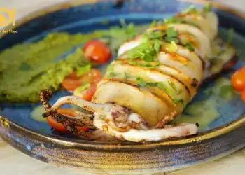 mực nướng phô mai