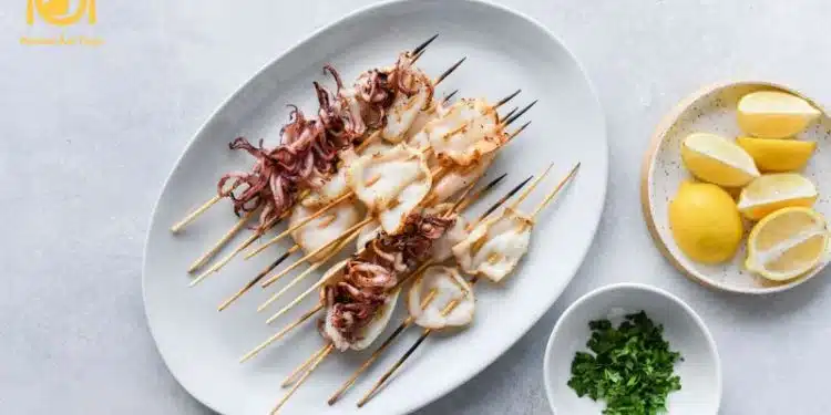 nướng mực bằng lò nướng