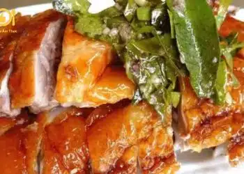 vịt nướng lá mắc mật