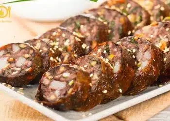 dồi vịt nướng