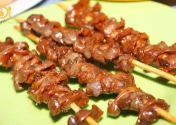 lồng vịt nướng