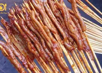 ruột vịt nướng