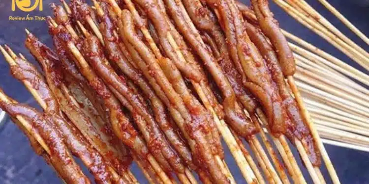 ruột vịt nướng