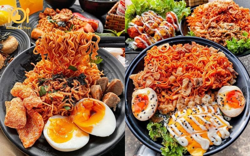 mì trộn cay