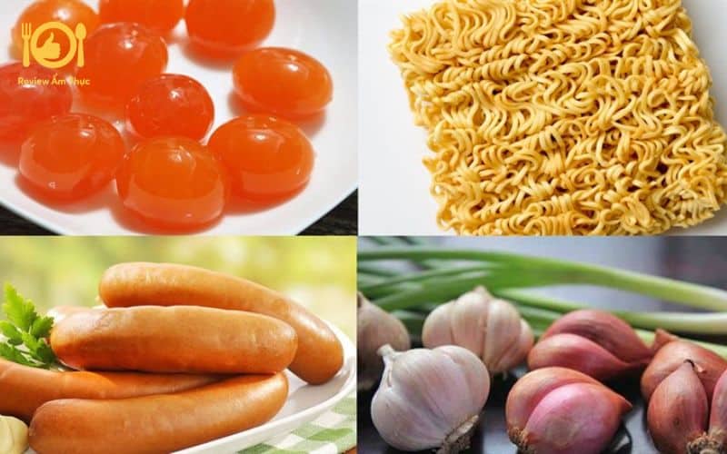 mì trộn trứng muối