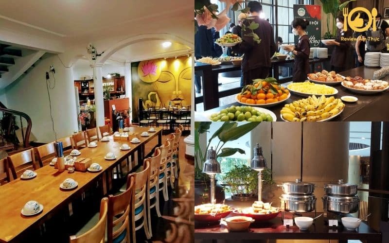 Thưởng thức ẩm thực chay giữa không gian xanh mát của nhà hàng món chay